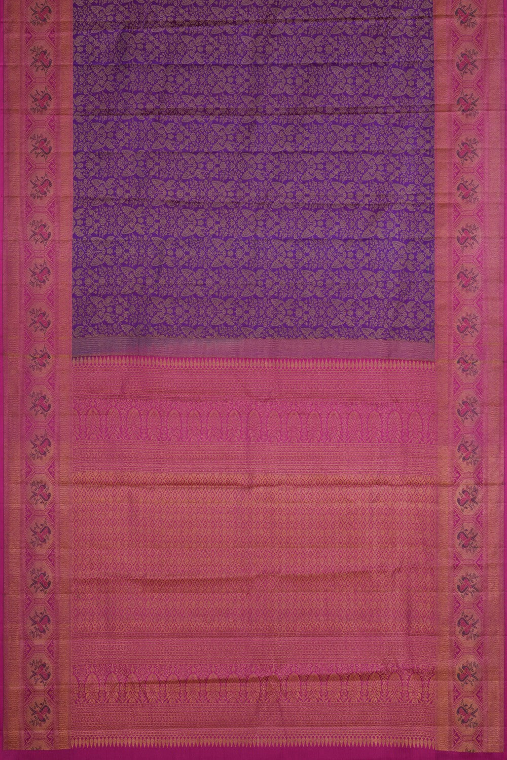 Image of Kanchipattu Brocade Purple Saree